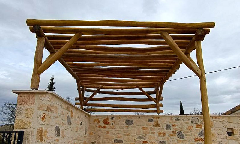 Construction Pergola Bois Ardèche