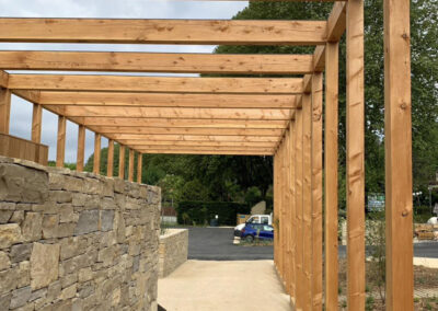 Pergola Douglas et Aluminium Vallon Pont d'Arc