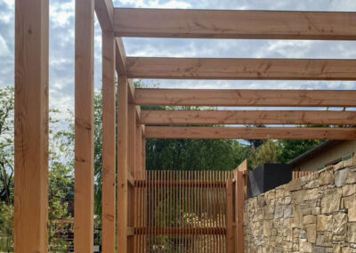 Pergola Douglas et Aluminium Vallon Pont d'Arc