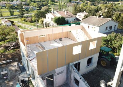 Montage de la Surélévation de Maison en ossature bois