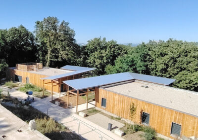 Vue Pergolas et Bardage Bois DITEP Pont Brillant